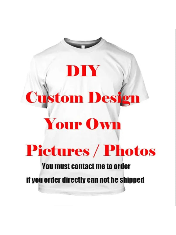 3D customized men's T-shirt