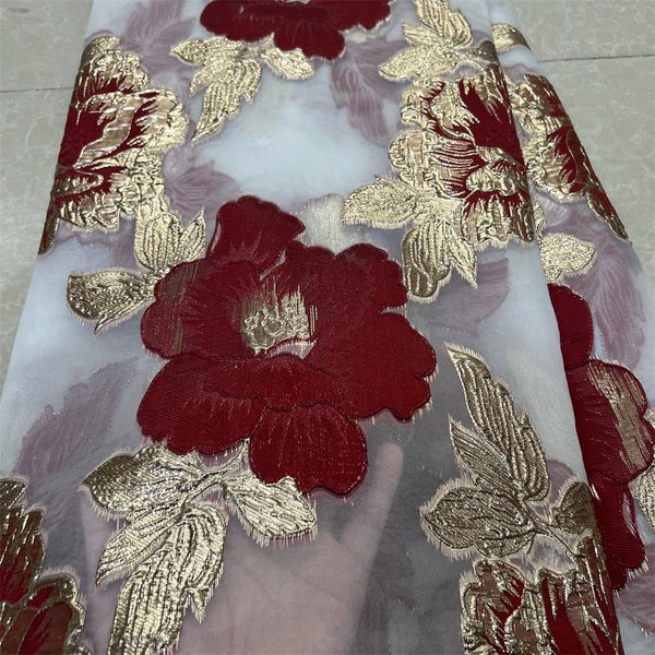 High Quality African Nigerian Tulle Lace Fabric