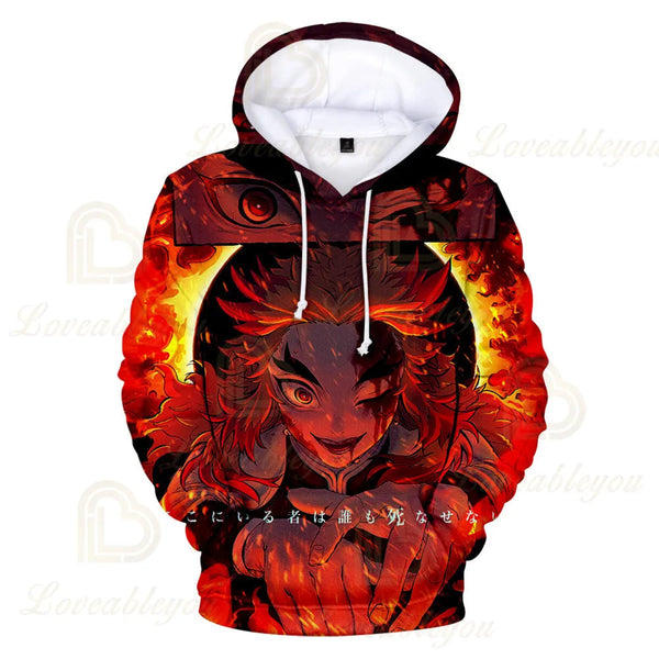 Kimetsu No Yaiba Anime 3D hoodie