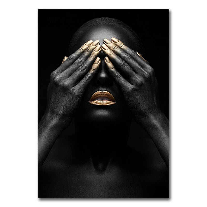 African Woman Portrait Wall Art Posters