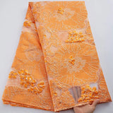 High Quality African Nigerian Tulle Lace Fabric