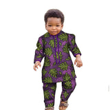 Ankara Fashion Floral Print Boy Suit 2 Pcs Set