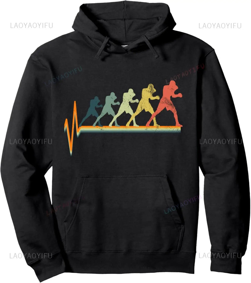 New Boxing Heartbeat Love Pullover Hoodie