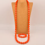 New Artificial Coral Bead Necklace Sets