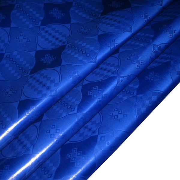 New Royal Blue Bazin Riche Fabric