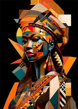 African Queen Abstract Art Canvas Painting Posters