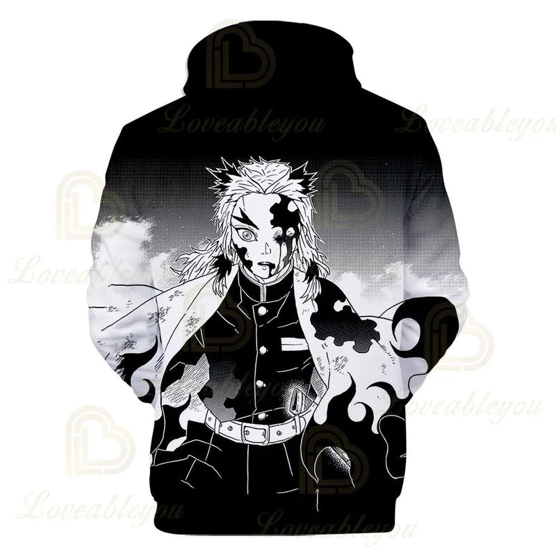 Kimetsu No Yaiba Anime 3D hoodie