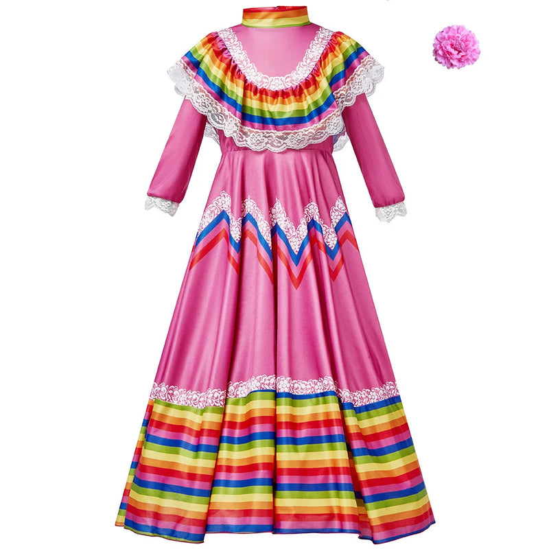 Women Traditional Mexican Folk Dancer Dress