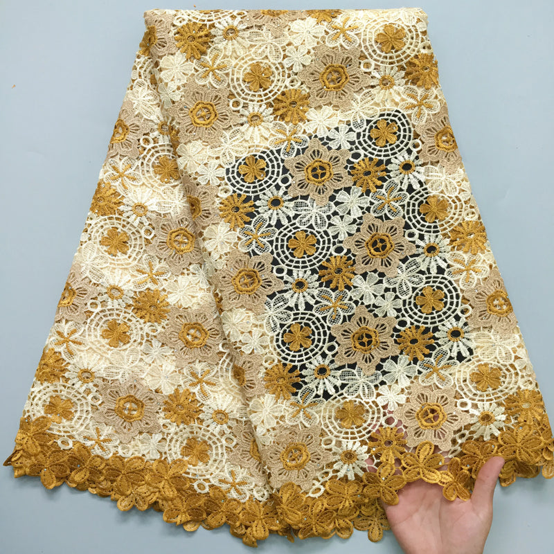 High Quality Nigerian Water Soluble Lace Fabric