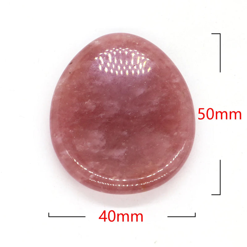 Natural Palm Gemstone Worry Thumb Stone