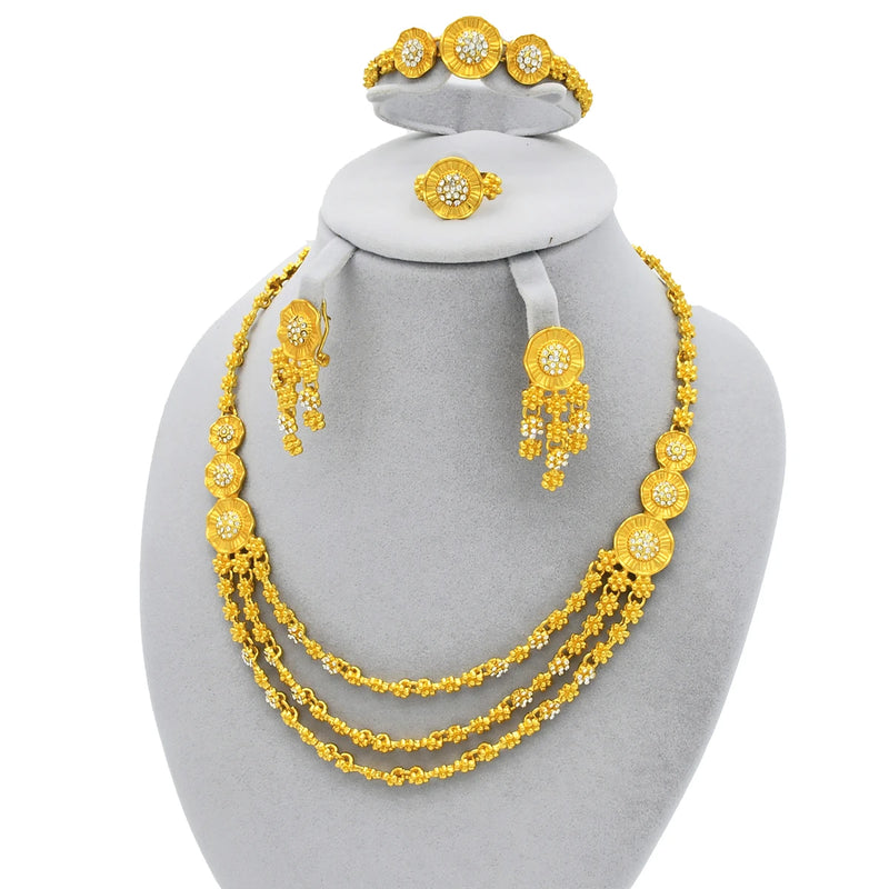 New Tassle Gold Plated Adornment Jewellery Set