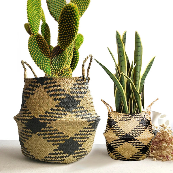 New Rattan Seagrass Plant Flower Pots