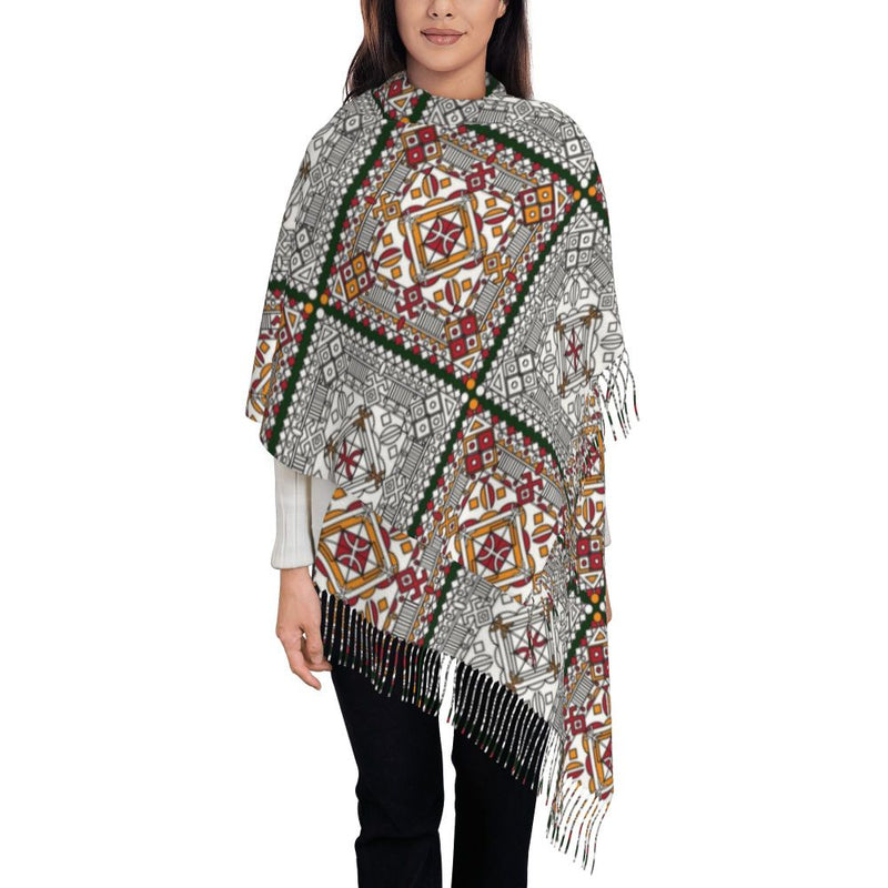 New Customized Printed Amazigh Kabyle Jewelry Scarf