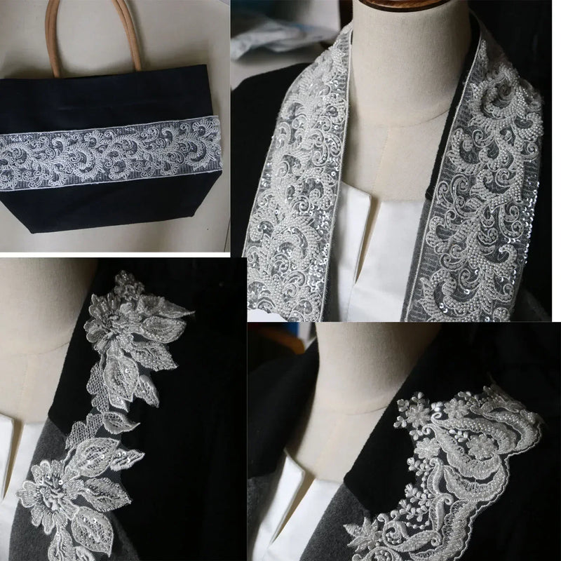 New luxury beaded embroidery lace