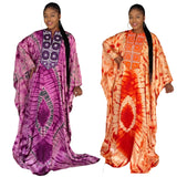 Women Tie Dyed Dashiki Couple Fashion Elegant Dress