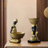 Woman Figurines Sculpture Home Decoration Accessories