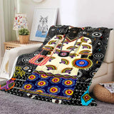 Cartoon Africa Custom Painting Art Soft Flannel Blanket