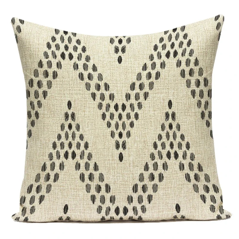 Polyester Boho Style Simple Geometric Decorative Pillows Cushion Cover for Living Room Decoration Pillowcase