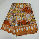 100% Cotton Ankara Wax Satin Print Fabric