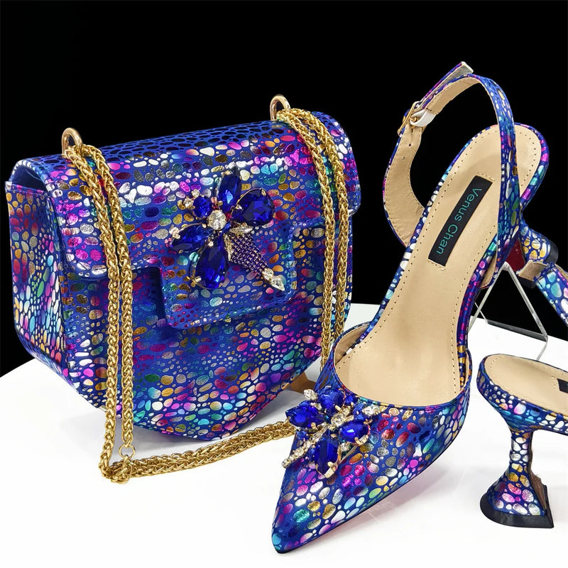 New African Women Shoes and Bags Set