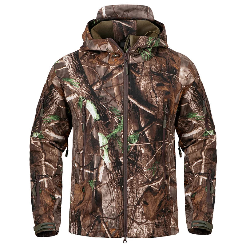 Men's Silent Soft Shell Camouflage Tactical Jacket