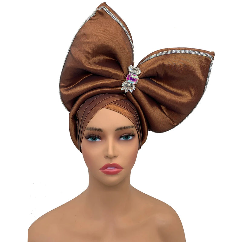 New Big Bowknot Turban Cap