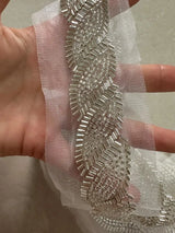 90cm Sequin Pearl Beaded Lace