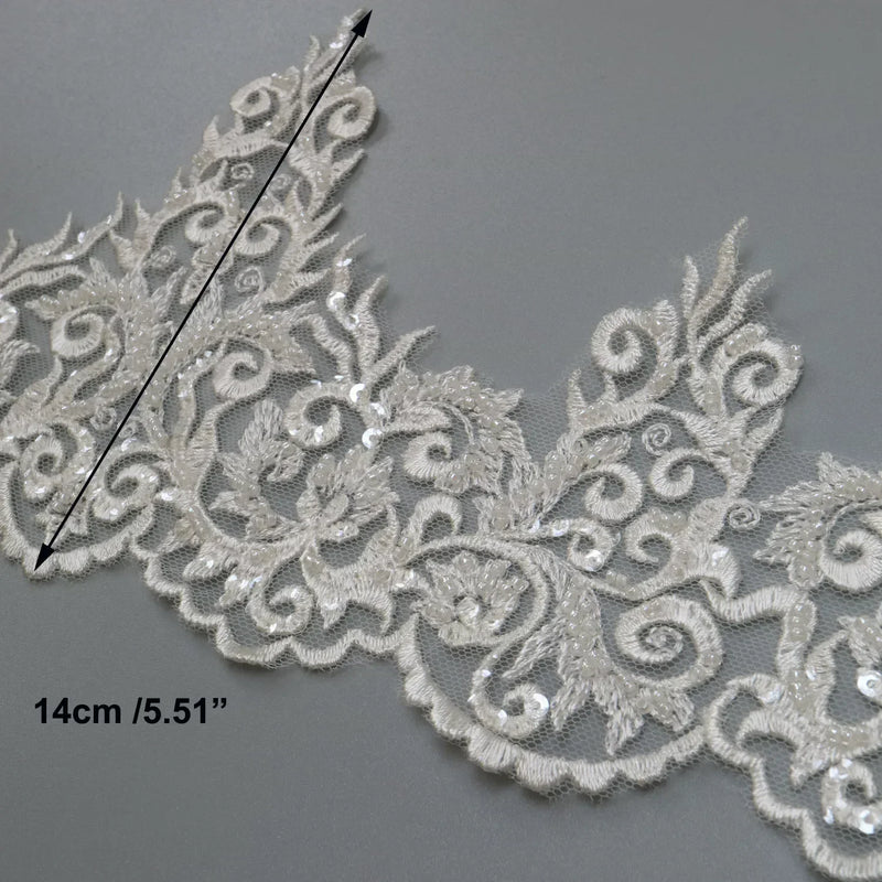 New luxury beaded embroidery lace