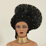 High Quality Latest Nigerian Wedding Women Auto Gele Turban