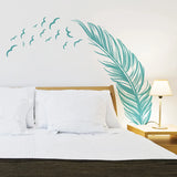 New Creative Birds Flying Feather Wall Sticker