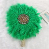 1PC Turkey Feather Hand Fan