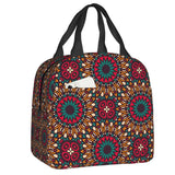 Ankara Dutch Wax Print Thermal Insulated Lunch Bags