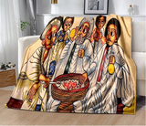 Africa Ethiopian Painting Art Cartoon Blanket