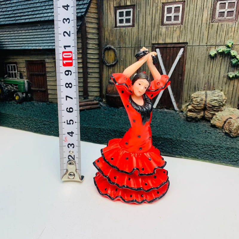 Spain 3D Resin Flamenco Dancer Ornaments Decoration