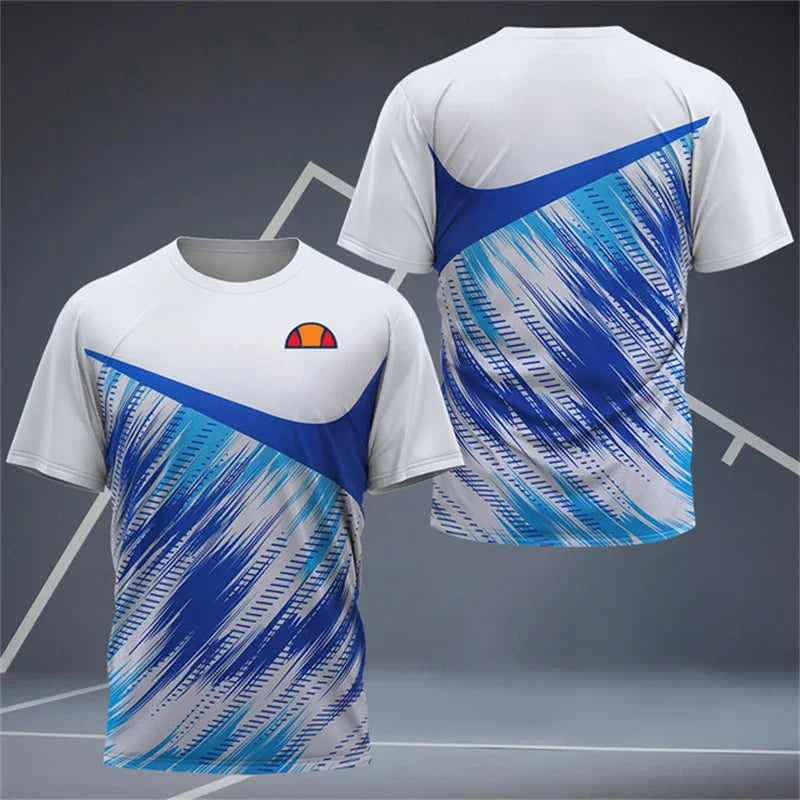 Men's Badminton Training Clothing Outdoor Fitness Sports T-Shirts