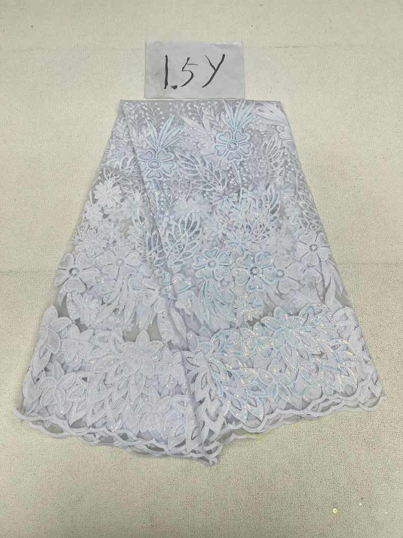 New Fashion French Embroidery Beaded Tulle Lace Fabric