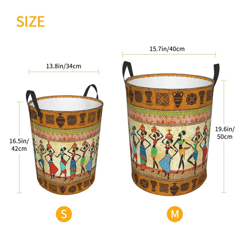 New African Ethnic Style Pattern Laundry Basket