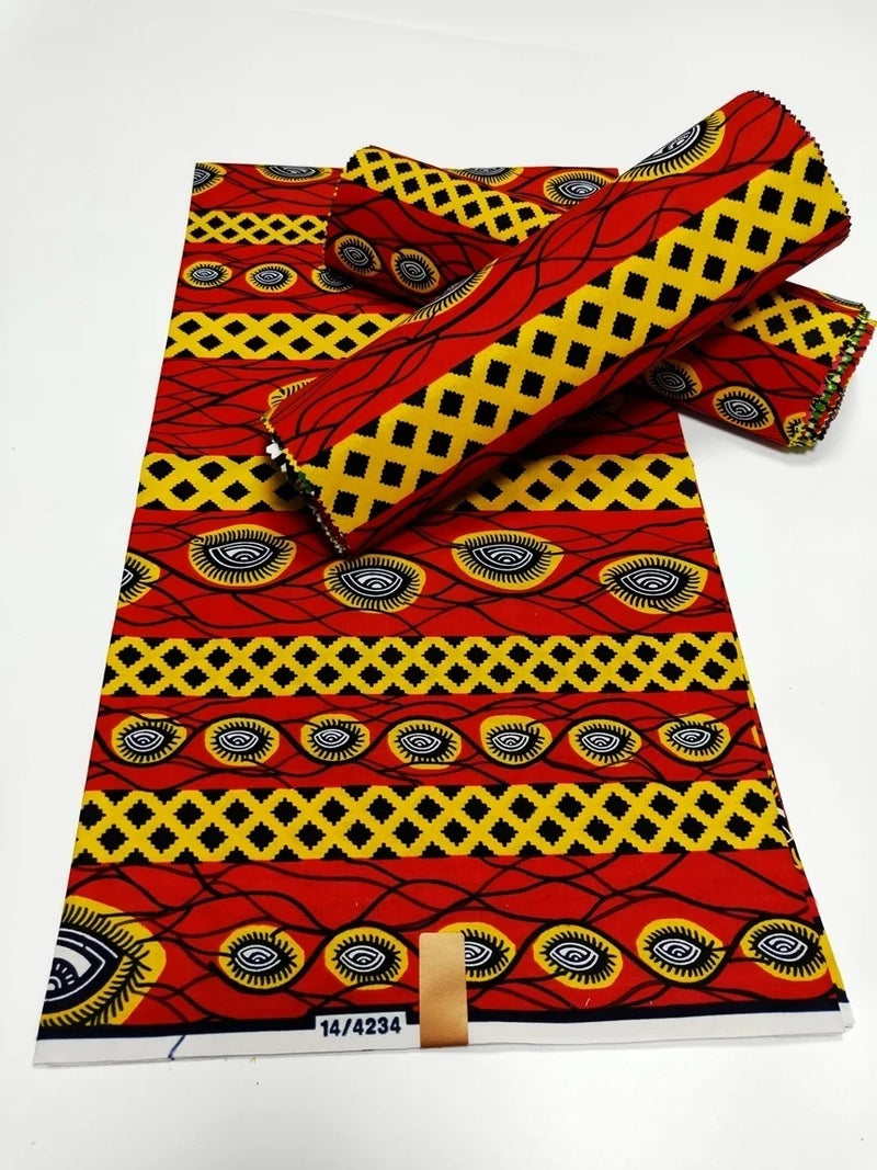 100% Cotton African Wax Print Fabric