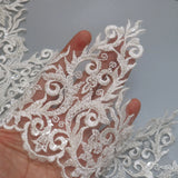 New luxury beaded embroidery lace