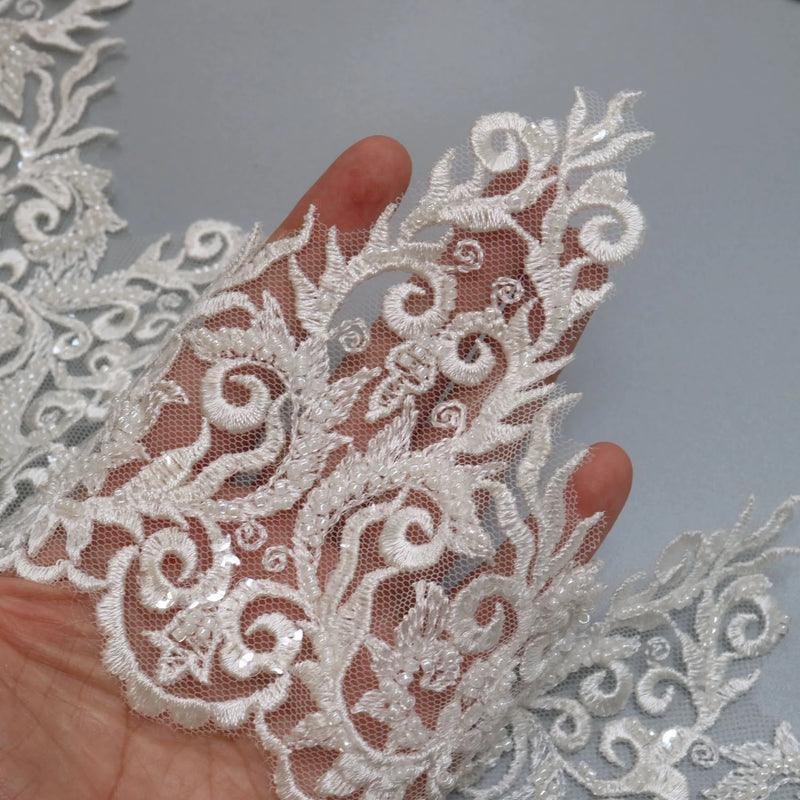 New luxury beaded embroidery lace