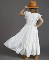 3-14 years Girls New Lace Bohemia Long Dresses