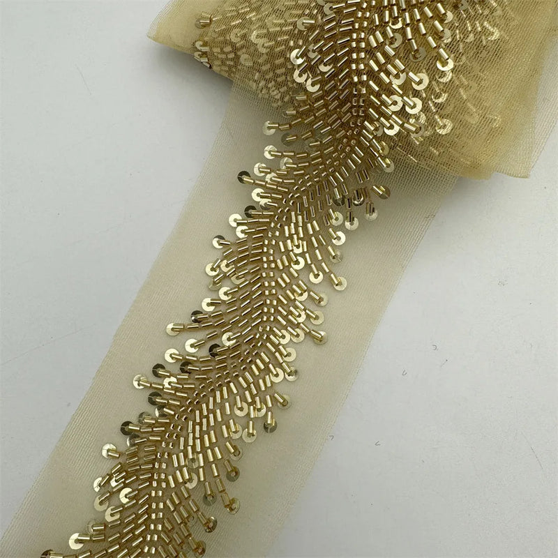 New design Beaded Embroidered Trim