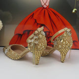 New Pointed Toe Bridal wedding shoes and Bag