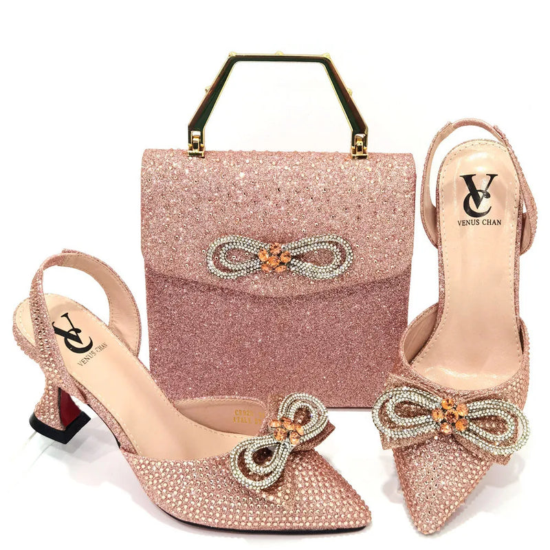 New Arrival Fashion Italian Shoes and Bag Sets