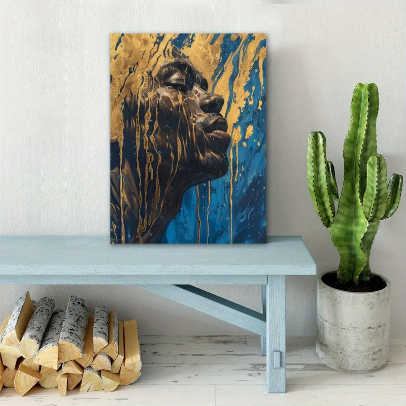 African American Woman Portrait Canvas Art