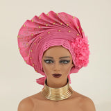 High Quality Latest Nigerian Wedding Women Auto Gele Turban