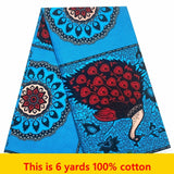 100%Cotton Tissu Ghana Pagne Wax Ankara Fabric