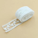 3.6 cm Length 270 cm DIY White Beige Embroidery Lace