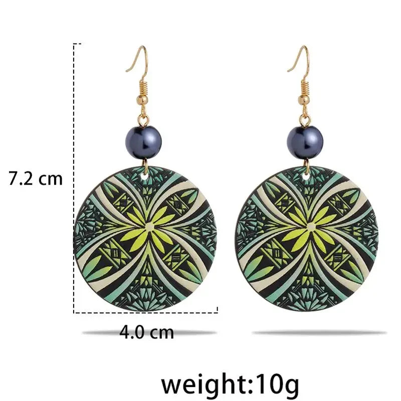 New Hawaiian Acrylic Australia Designer Earrings Accessories