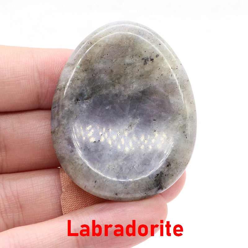 Natural Palm Gemstone Worry Thumb Stone